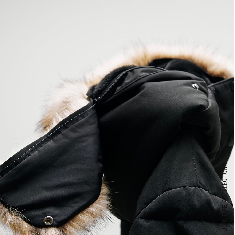 Zara Women’s Water Repellent Long Padded Coat - Picture 9 of 9